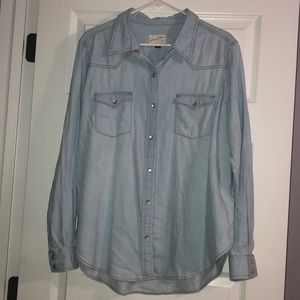 chambray button up